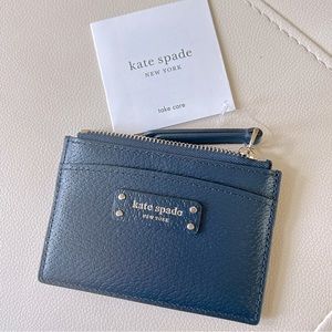 Kate Spade Black Zip Card Wallet